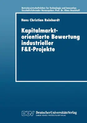  Kapitalmarktorientierte Bewertung industrieller F&E-Projekte | Buch |  Sack Fachmedien