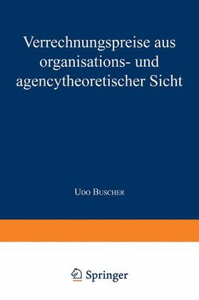  Verrechnungspreise aus organisations- und agencytheoretischer Sicht | Buch |  Sack Fachmedien