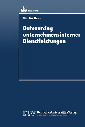  Outsourcing unternehmensinterner Dienstleistungen | Buch |  Sack Fachmedien