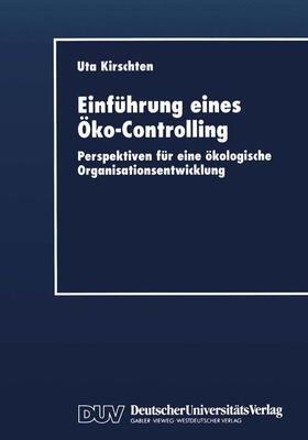 Einführung eines Öko-Controlling | Buch | 978-3-8244-0400-1 | sack.de