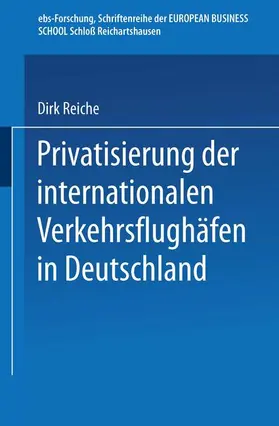  Privatisierung der internationalen Verkehrsflughäfen in Deutschland | Buch |  Sack Fachmedien