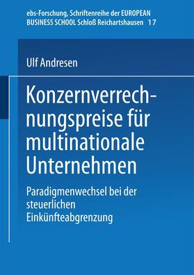 Konzernverrechnungspreise für multinationale Unternehmen | Buch | 978-3-8244-0469-8 | sack.de