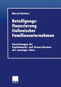 Reichart |  Reichart, M: Beteiligungsfinanzierung italienischer Familien | Buch |  Sack Fachmedien