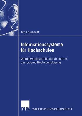 Eberhardt | Eberhardt, T: Informationssysteme für Hochschulen | Buch | 978-3-8244-0675-3 | sack.de