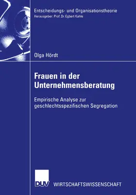 Hoerdt |  Frauen in der Unternehmensberatung | Buch |  Sack Fachmedien