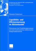 Kindermann |  Kindermann, S: Liquiditäts- und Effizienzmessung im Aktienha | Buch |  Sack Fachmedien