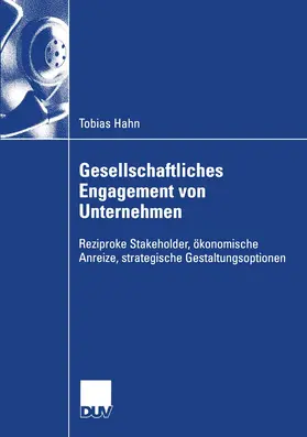 Hahn |  Gesellschaftliches Engagement von Unternehmen | Buch |  Sack Fachmedien
