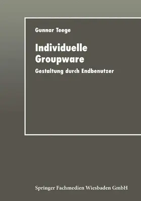 Individuelle Groupware | Buch | 978-3-8244-2106-0 | www.sack.de