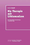 Rudolf |  Die Therapie mit Lithiumsalzen | Buch |  Sack Fachmedien