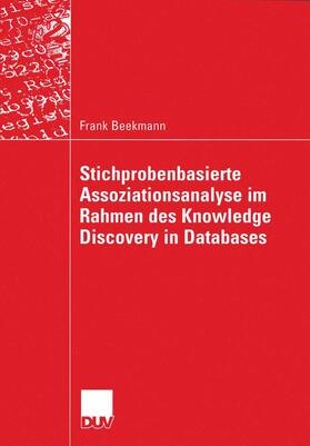 Beekmann | Beekmann, F: Stichprobenbasierte Assoziationsanalyse im Rahm | Buch | 978-3-8244-2168-8 | sack.de