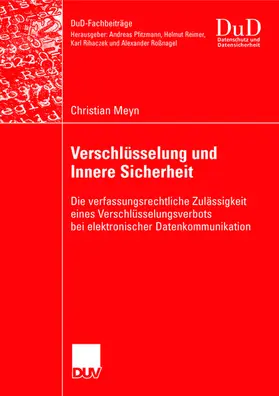 Meyn |  Verschlüsselung und Innere Sicherheit | Buch |  Sack Fachmedien