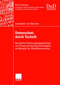 Stechow |  Stechow, C: Datenschutz durch Technik | Buch |  Sack Fachmedien