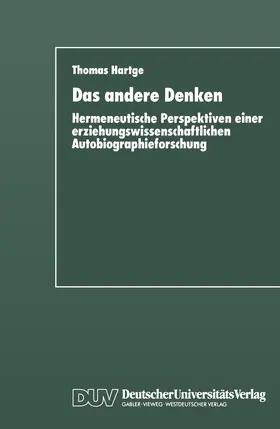 Hartge |  Das andere Denken | Buch |  Sack Fachmedien