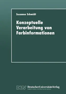  Konzeptuelle Verarbeitung von Farbinformationen | Buch |  Sack Fachmedien