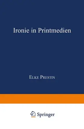 Prestin |  Ironie in Printmedien | Buch |  Sack Fachmedien
