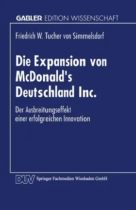  Die Expansion von McDonald's Deutschland Inc. | Buch |  Sack Fachmedien