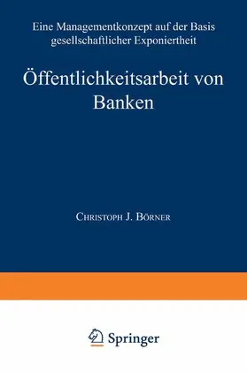  Öffentlichkeitsarbeit von Banken | Buch |  Sack Fachmedien