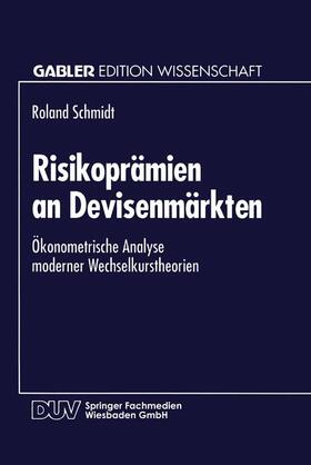 Risikoprämien an Devisenmärkten | Buch | 978-3-8244-6095-3 | sack.de
