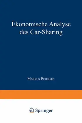  Ökonomische Analyse des Car-Sharing | Buch |  Sack Fachmedien