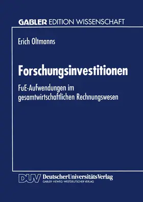  Forschungsinvestitionen | Buch |  Sack Fachmedien