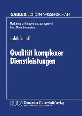  Qualität komplexer Dienstleistungen | Buch |  Sack Fachmedien