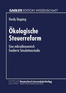  Ökologische Steuerreform | Buch |  Sack Fachmedien