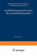  Qualitätsmanagementsystem für Geschäftsfeldmodelle | Buch |  Sack Fachmedien