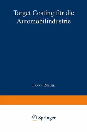  Target Costing für die Automobilindustrie | Buch |  Sack Fachmedien