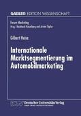  Internationale Marktsegmentierung im Automobilmarketing | Buch |  Sack Fachmedien