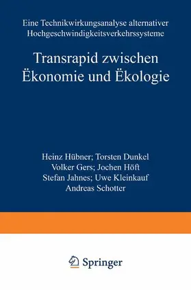  Transrapid zwischen Ökonomie und Ökologie | Buch |  Sack Fachmedien