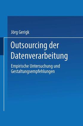 Outsourcing der Datenverarbeitung | Buch | 978-3-8244-6586-6 | sack.de