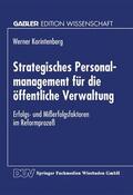 Korintenberg |  Strategisches Personalmanagement für die öffentliche Verwaltung | Buch |  Sack Fachmedien