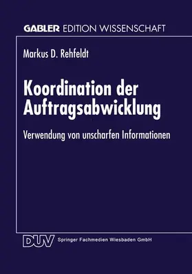 Koordination der Auftragsabwicklung | Buch |  Sack Fachmedien