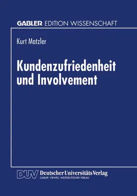  Kundenzufriedenheit und Involvement | Buch |  Sack Fachmedien