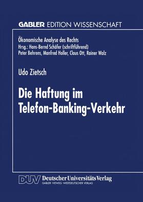 Haftung im Telefon-Banking-Verkehr | Buch | 978-3-8244-6647-4 | sack.de