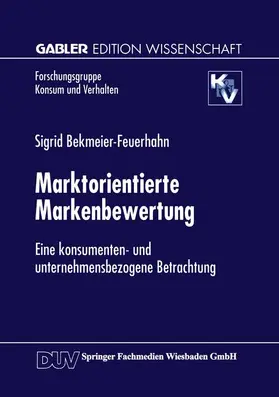  Marktorientierte Markenbewertung | Buch |  Sack Fachmedien