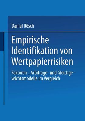 Empirische Identifikation von Wertpapierrisiken | Buch | 978-3-8244-6729-7 | sack.de