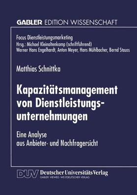 Kapazitätsmanagement von Dienstleistungsunternehmungen | Buch | sack.de