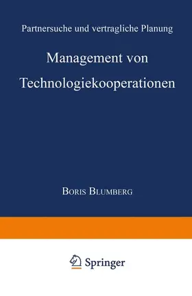  Management von Technologiekooperationen | Buch |  Sack Fachmedien