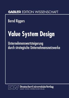 Value System Design | Buch | 978-3-8244-6785-3 | sack.de