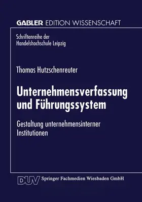  Unternehmensverfassung und Führungssystem | Buch |  Sack Fachmedien