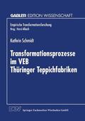Schmidt |  Schmidt, K: Transformationsprozesse im VEB Thüringer Teppich | Buch |  Sack Fachmedien