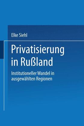  Privatisierung in Rußland | Buch |  Sack Fachmedien