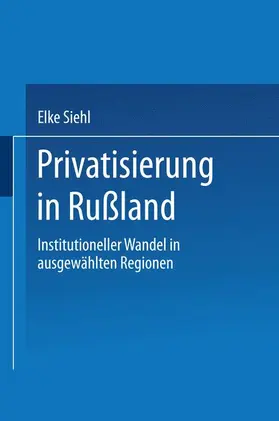  Privatisierung in Rußland | Buch |  Sack Fachmedien