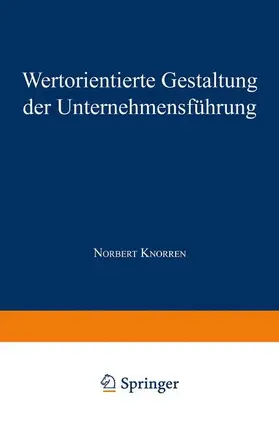  Wertorientierte Gestaltung der Unternehmensführung | Buch |  Sack Fachmedien