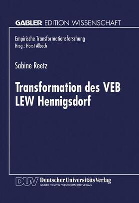 Transformation des VEB LEW Hennigsdorf | Buch | 978-3-8244-6885-0 | sack.de