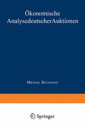  Ökonomische Analyse deutscher Auktionen | Buch |  Sack Fachmedien