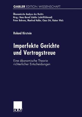 Imperfekte Gerichte und Vertragstreue | Buch | 978-3-8244-6971-0 | sack.de