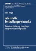  Industrielle Beschaffungsnetzwerke | Buch |  Sack Fachmedien