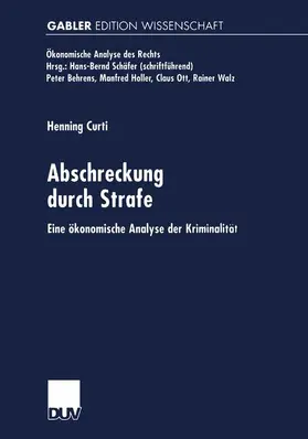  Abschreckung durch Strafe | Buch |  Sack Fachmedien